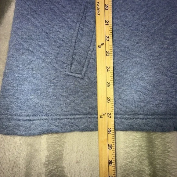 L.L. Bean Jacket Womens Light Blue Sherpa Lined Quilted Fleece Zip Classic - Picture 4 of 9